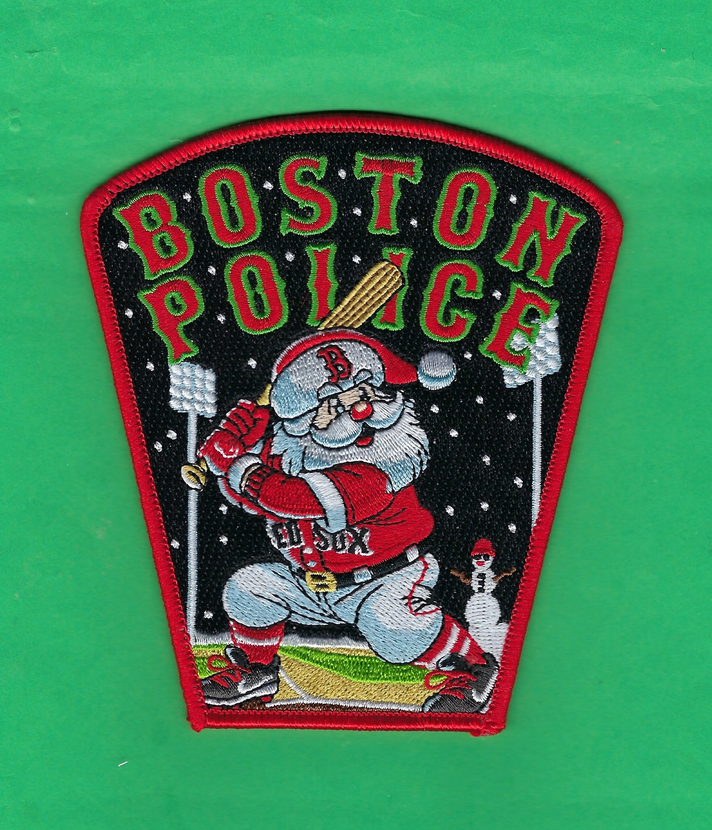 BOSTON, MASSACHUSETTS POLICE DEPARTMENT CHRISTMAS PATCH