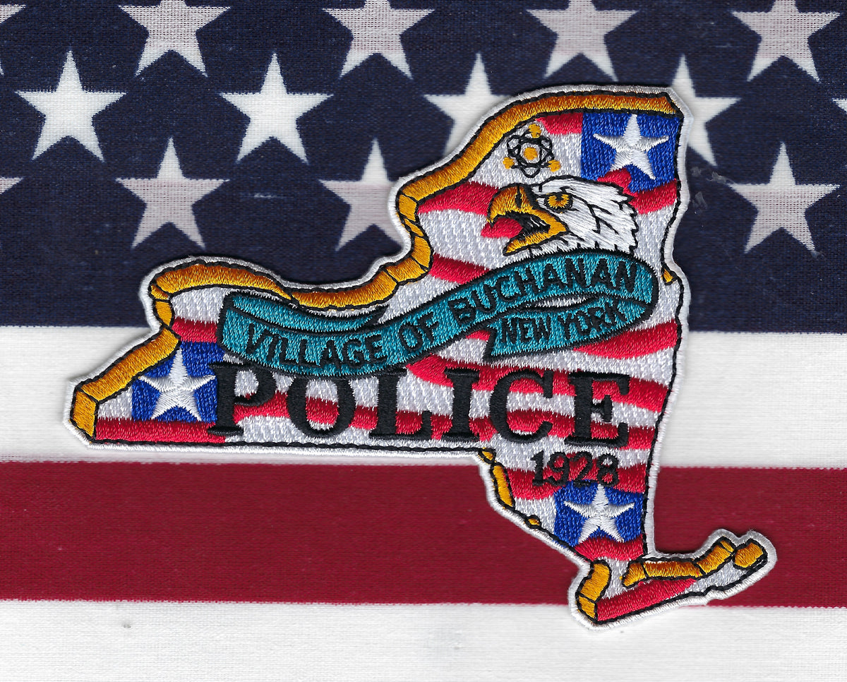 BUCHANAN, NEW YORK (WESTCHESTER COUNTY) POLICE DEPT EMBROIDERED PATCH BY PUBLIC SAFETY COLLECTIBLES.