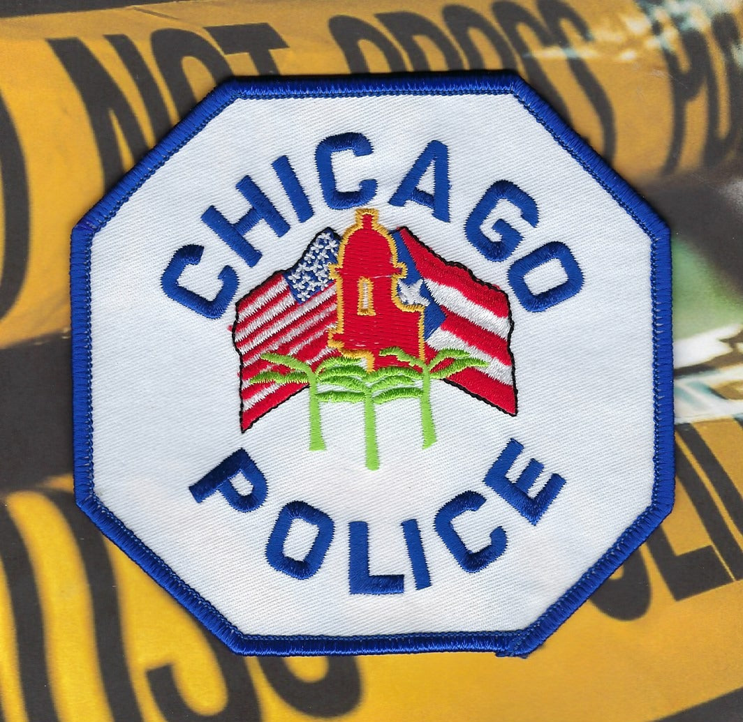 CHICAGO, ILLINOIS POLICE DEPT PUERTO RICAN POLICE OFFICER EMBROIDERED PATCH BY PUBLIC SAFETY COLLECTIBLES.