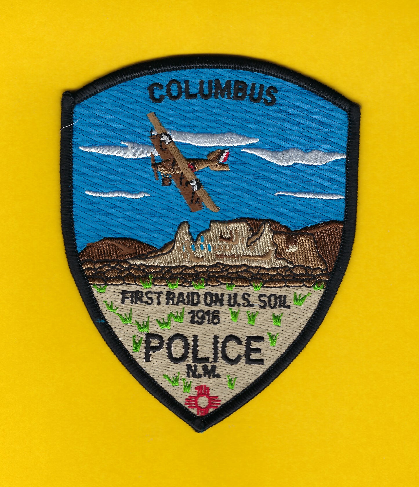 COLUMBUS, NEW MEXICO POLICE DEPARTMENT 5-INCH EMBROIDERED PATCH BY PUBLIC SAFETY COLLECTIBLES.