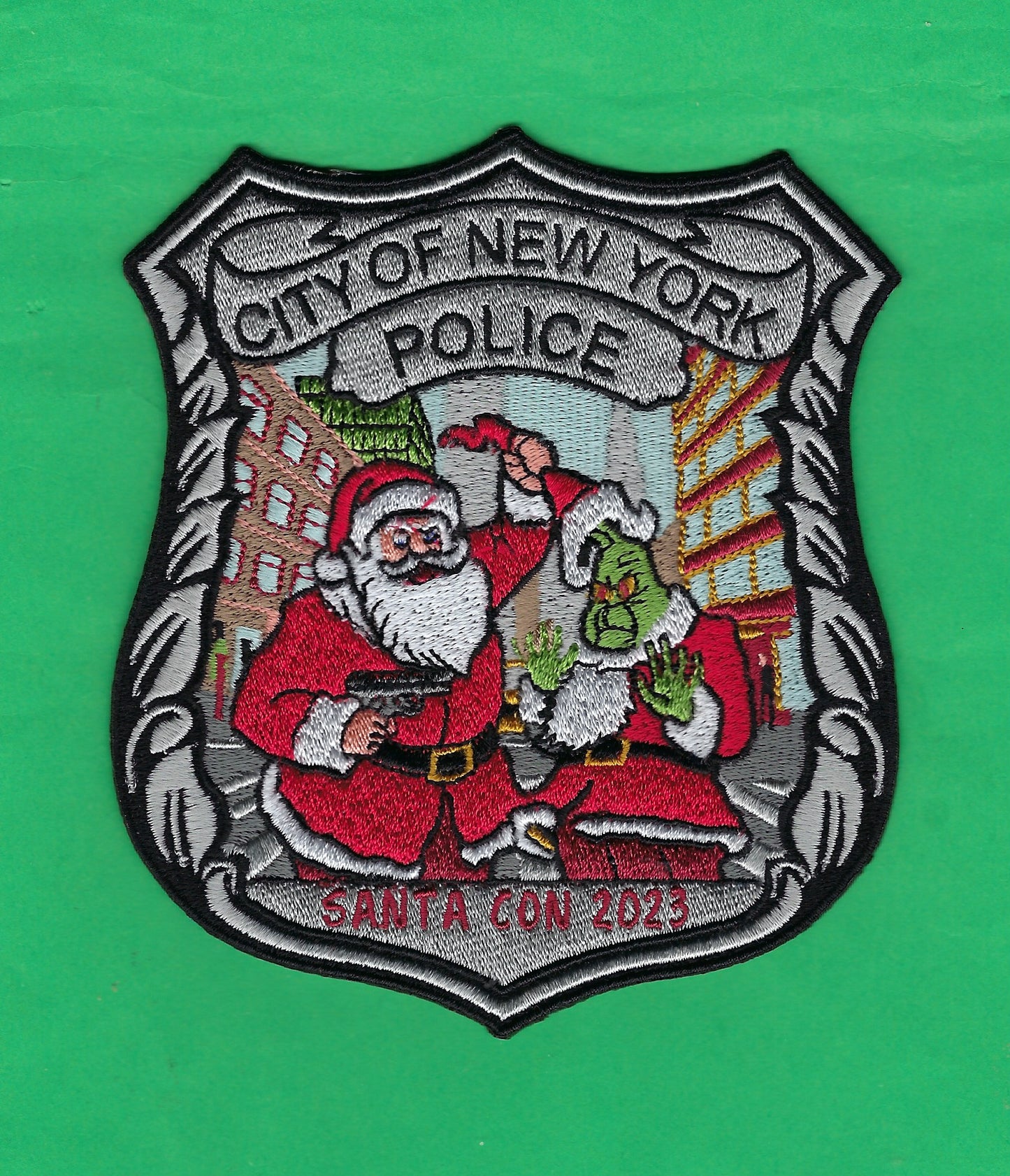 NEW YORK CITY POLICE DEPARTMENT (NYPD) SANTA CON 2023 EMBROIDERED COLLECTOR'S PATCH
