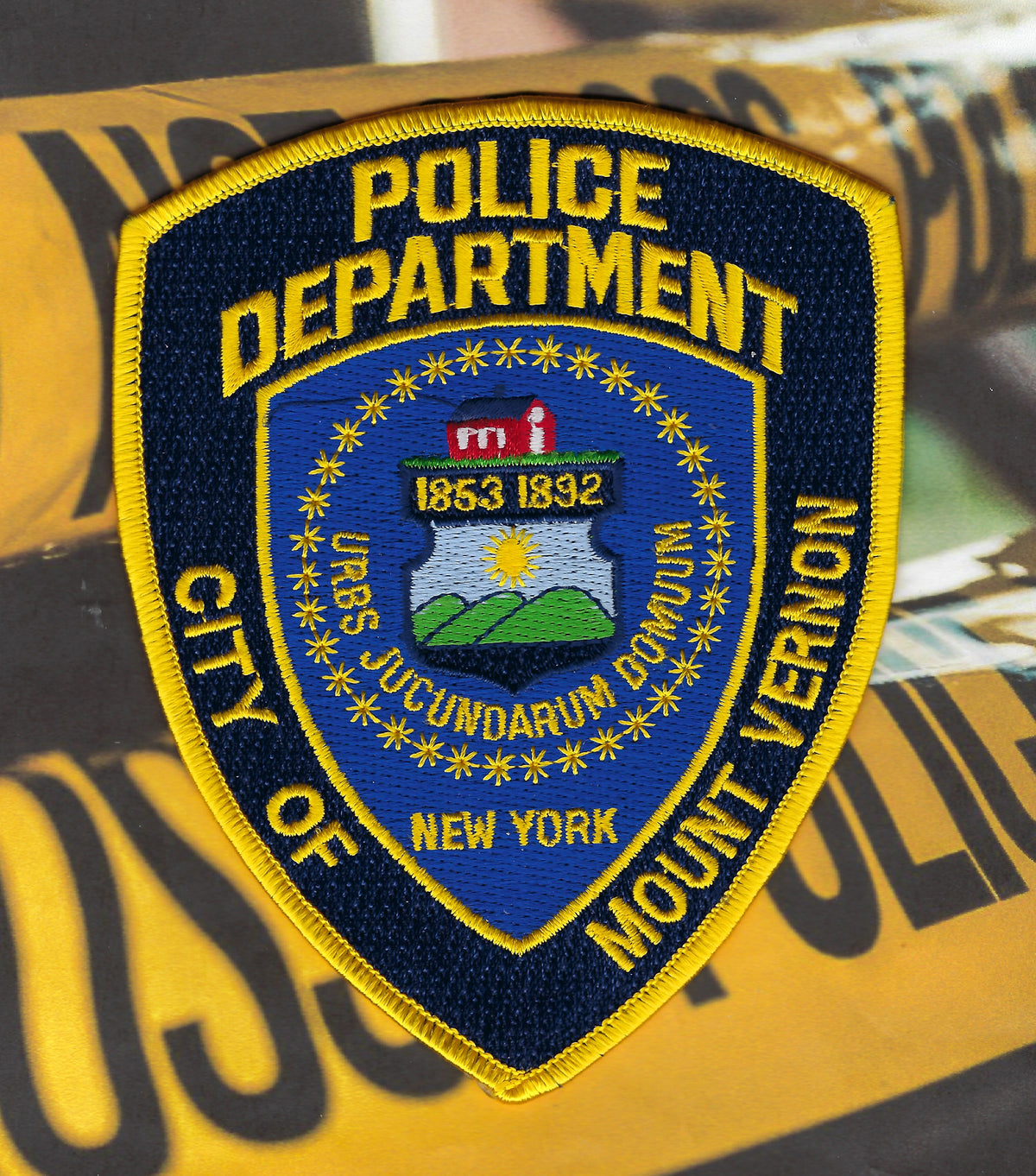 MOUNT VERNON, NEW YORK (WESTCHESTER COUNTY) POLICE DEPT EMBROIDERED PATCH BY PUBLIC SAFETY COLLECTIBLES.