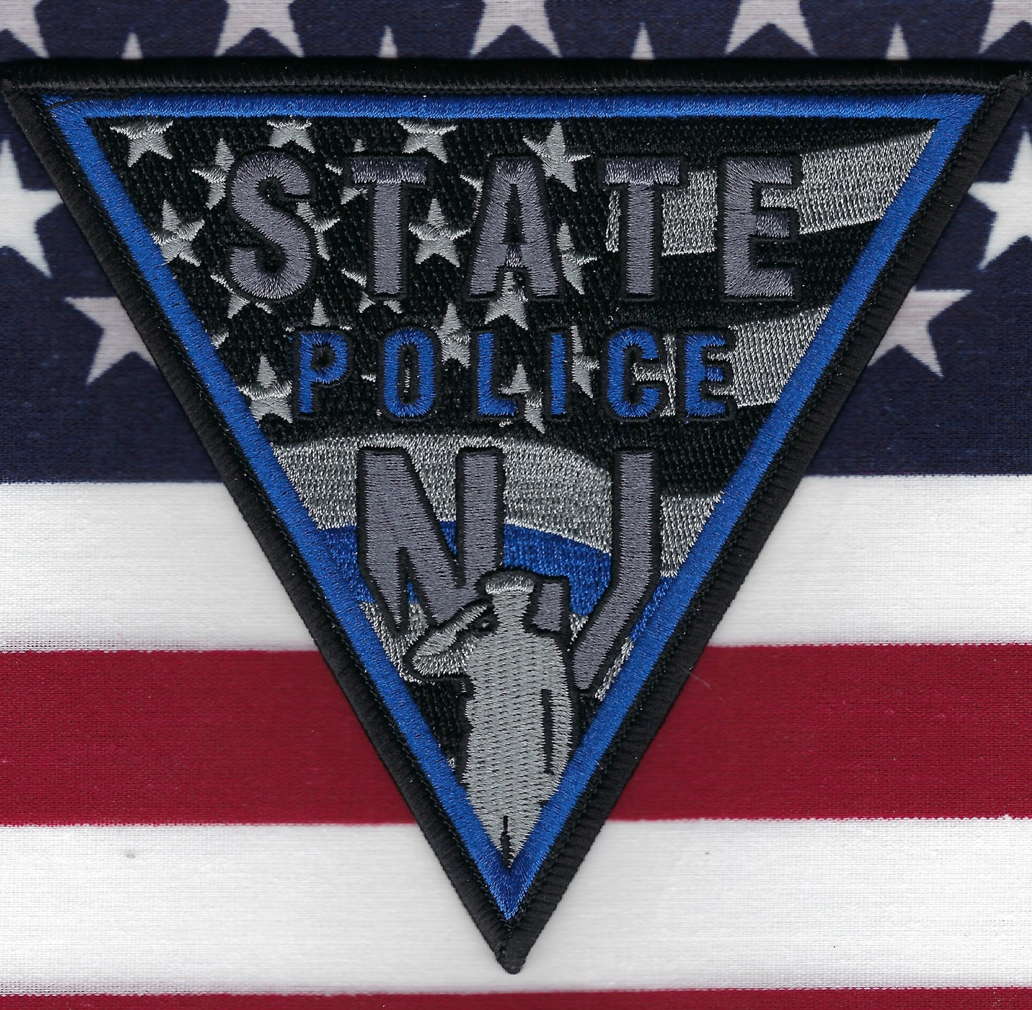 NEW JERSEY STATE POLICE (NJSP) DEPARTMENT 'POLICE WEEK' EMBROIDERED PATCH BY GHOST PATCH PRODUCTIONS.