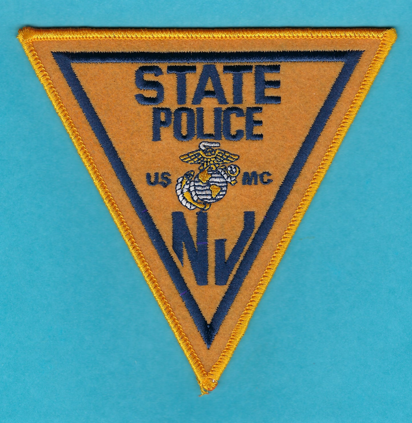 NEW JERSEY STATE POLICE TROOPER 'UNITED STATES MARINE CORPS' EMBROIDERED PATCH BY PUBLIC SAFETY COLLECTIBLES.