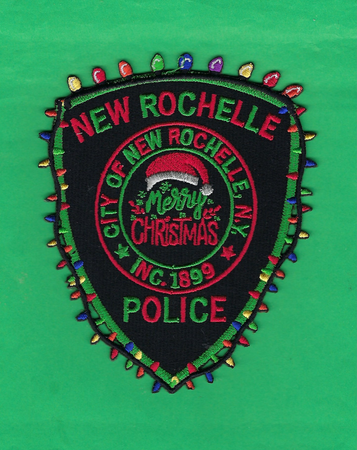 NEW ROCHELLE POLICE DEPT FIRST EDITION CHRISTMAS PATCH