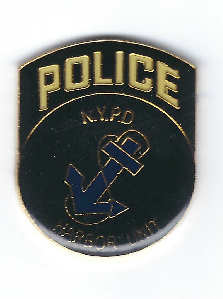 NEW YORK CITY POLICE DEPARTMENT (NYPD) 1.25 INCH 'HARBOR UNIT' PIN BY PUBLIC SAFETY COLLECTIBLES.