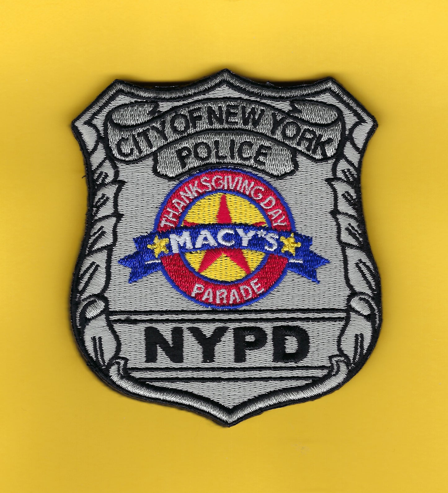 NEW YORK CITY POLICE DEPARTMENT (NYPD) MACY's 2024 THANKSGIVING PARADE EMBROIDERED HOLIDAY PATCH