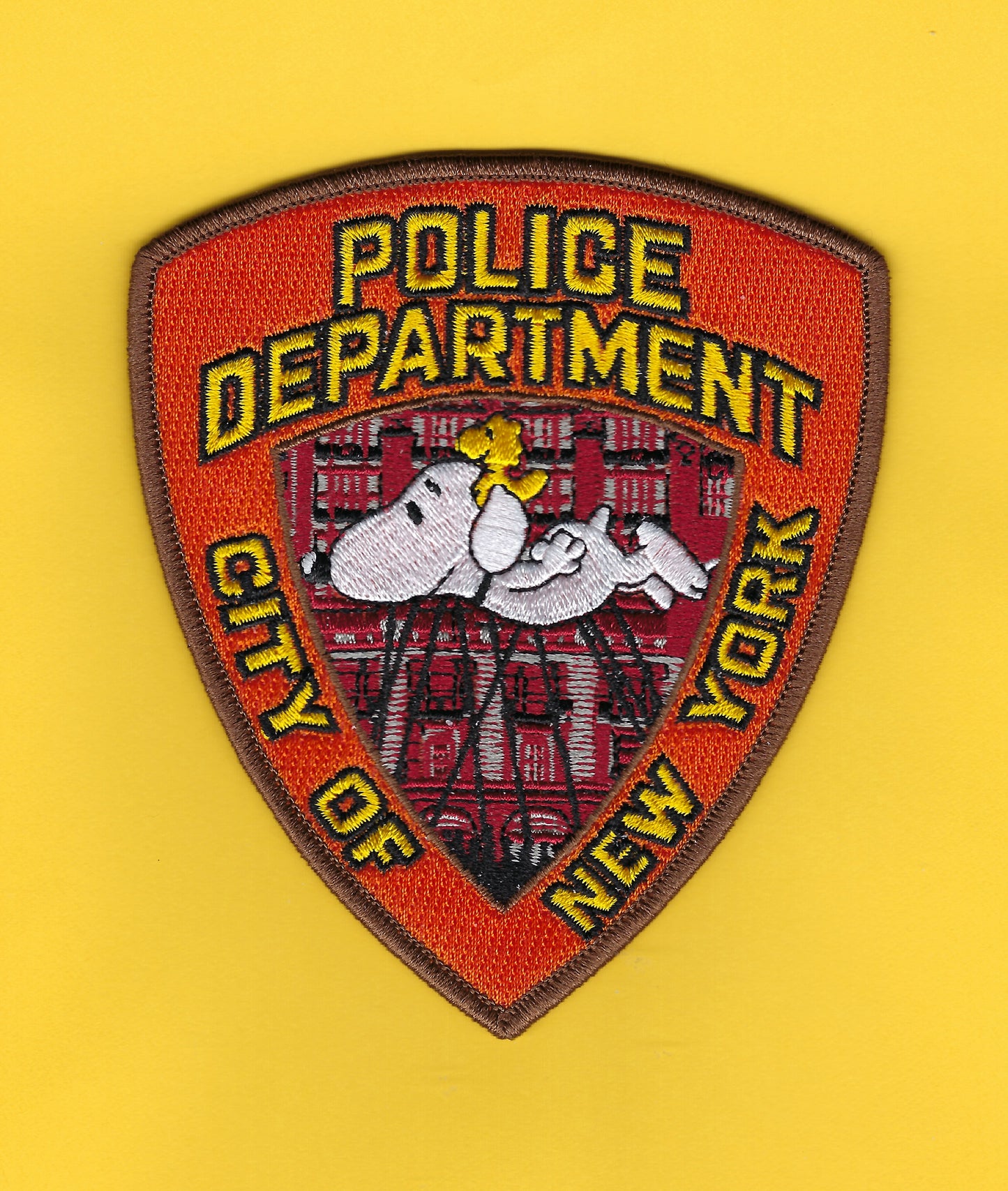 NEW YORK CITY POLICE DEPARTMENT (NYPD) MACY's 2024 THANKSGIVING PARADE SNOOPY BALLOON EMBROIDERED PATCH