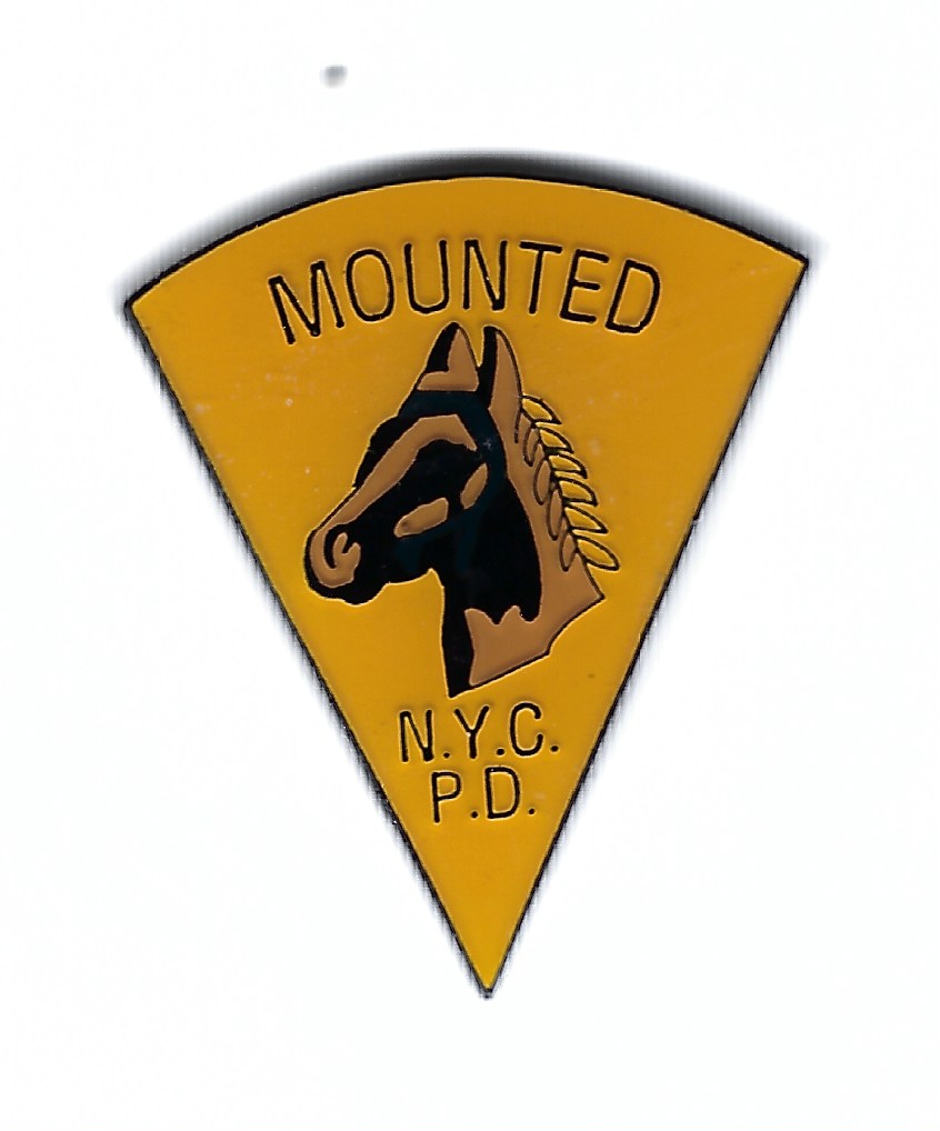 NEW YORK CITY POLICE DEPARTMENT (NYPD) 1.25 INCH 'MOUNTED UNIT' PIN BY PUBLIC SAFETY COLLECTIBLES.