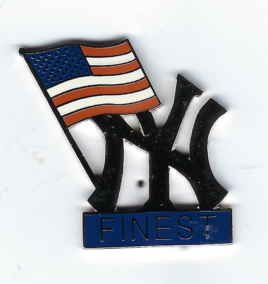 NEW YORK CITY POLICE DEPARTMENT (NYPD) NEW YORK YANKEES 1.25 INCH TRIBUTE PIN BY PUBLIC SAFETY COLLECTIBLES.