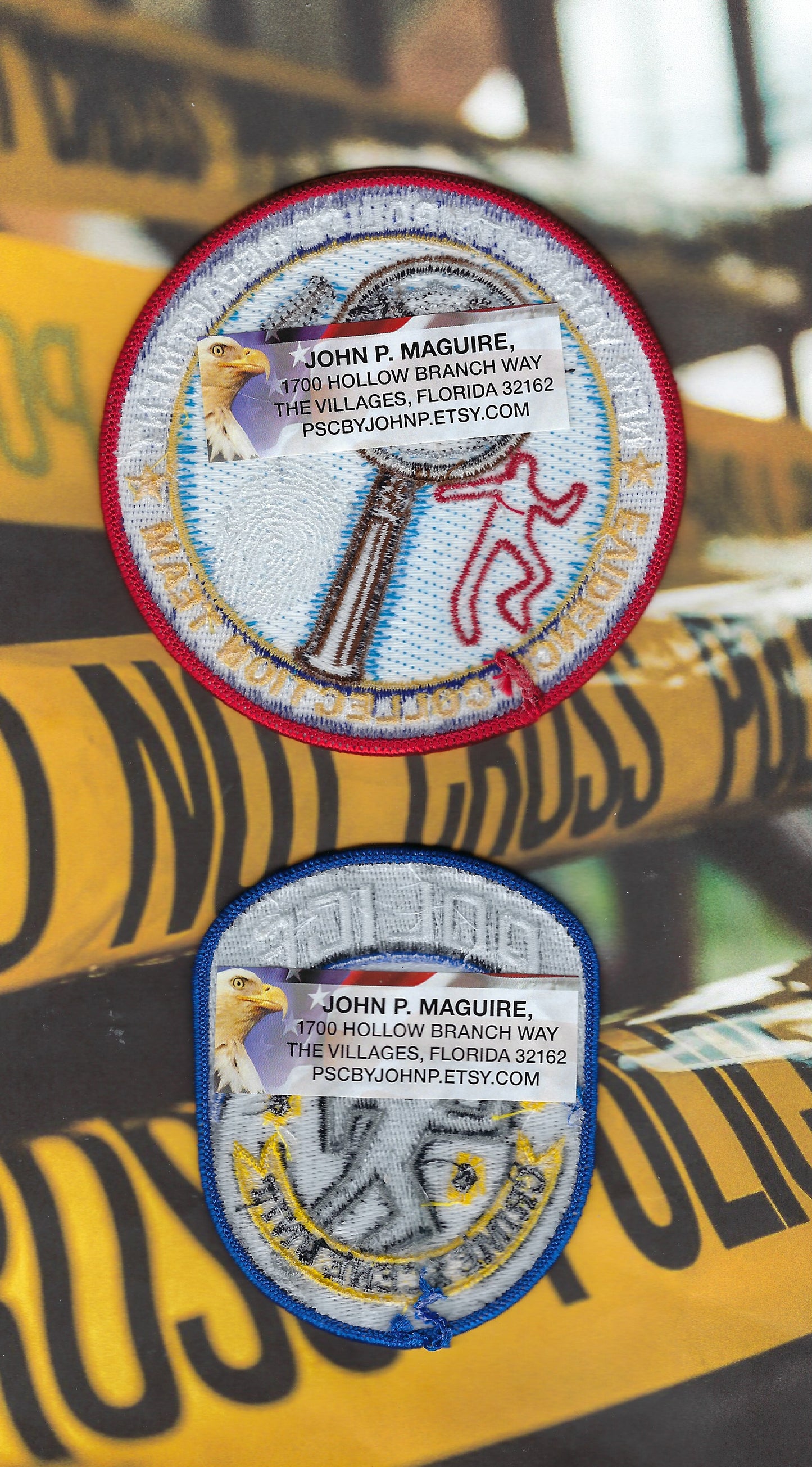 NEW YORK CITY POLICE DEPARTMENT (NYPD) CRIME SCENE UNIT PATCH SET - AWESOME COLLECTOR'S SET