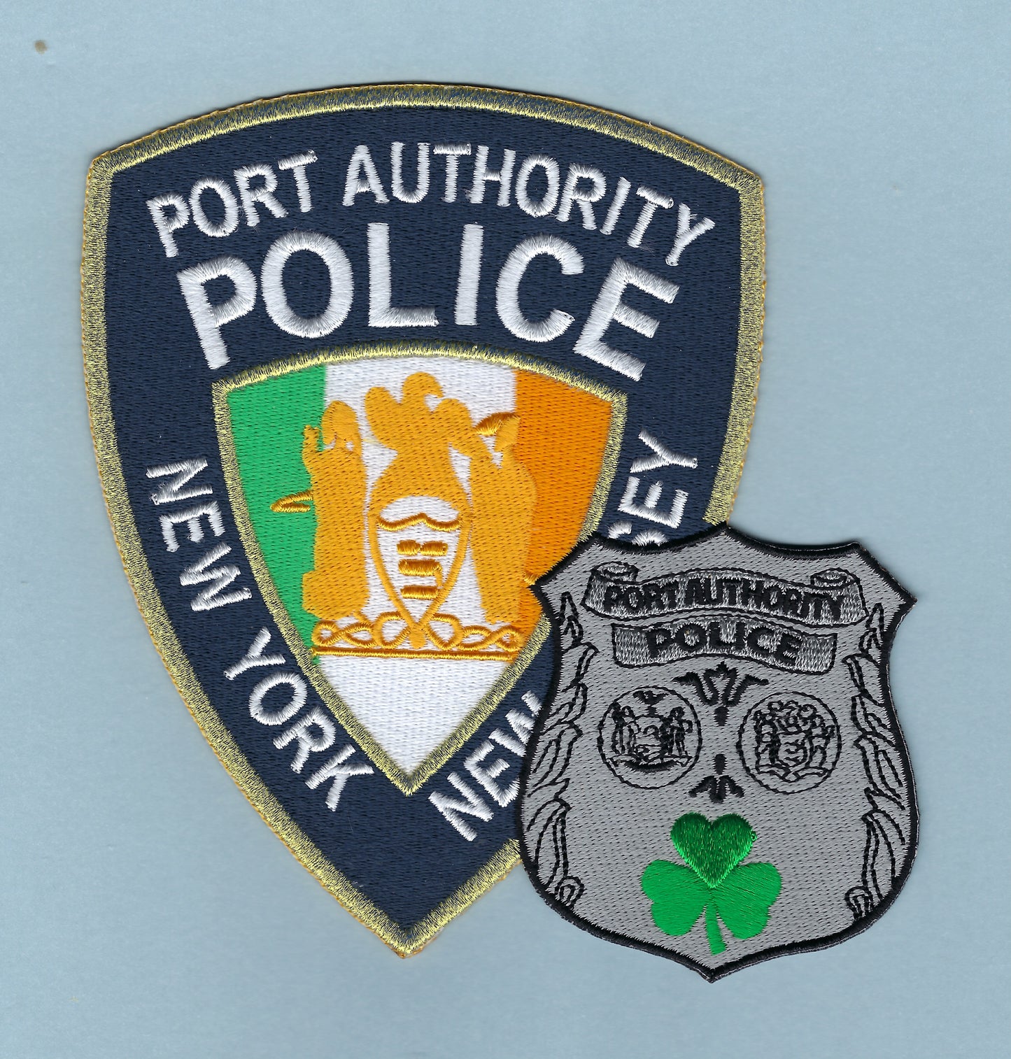PORT AUTHORITY POLICE (PAPD) OF NEW YORK-NEW JERSEY 6-INCH SAINT PATRICK's DAY EMBROIDERED PATCH