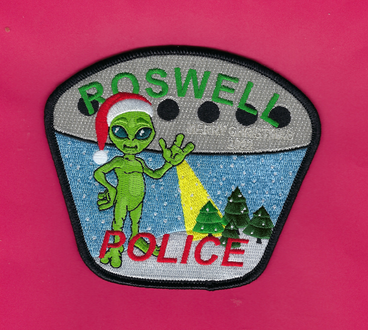 ROSWELL, NEW MEXICO POLICE POLICE DEPARTMENT EMBROIDERED 2022 CHRISTMAS PATCH