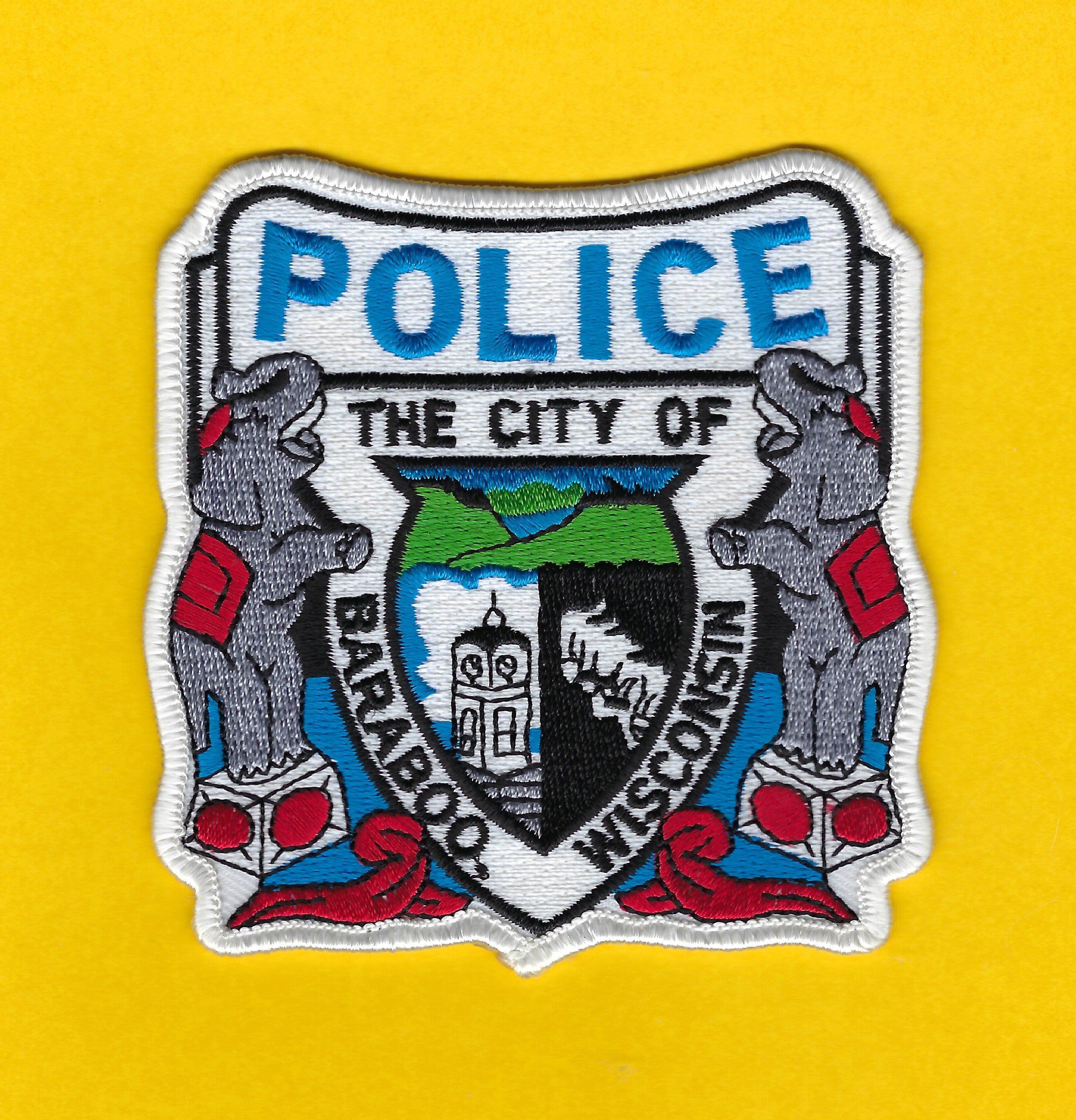 Wind Point Police Patch BARABOO, WISCONSIN ( CIRCUS CITY ) POLICE DEPARTMENT EMBROIDERED PATCH ...