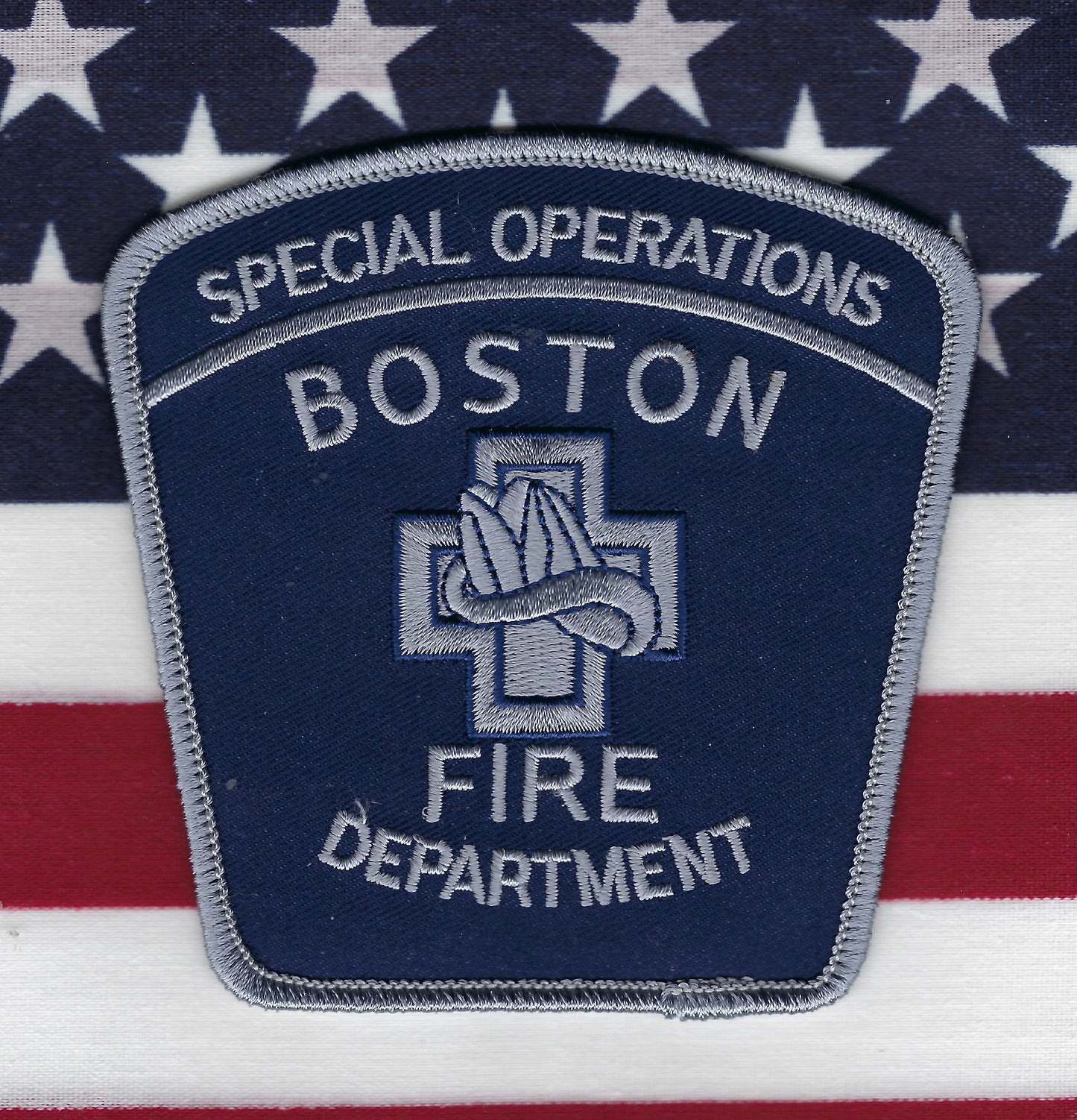 BOSTON, MASSACHUSETTS FIRE DEPARTMENT (BFD) 'SPECIAL OPERATIONS DIVISION' EMBROIDERED PATCH BY EAGLE EMBLEMS.