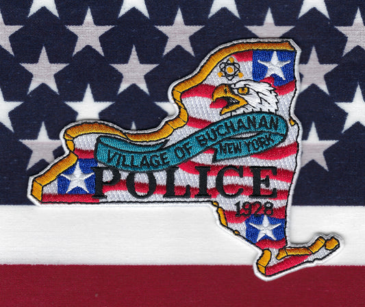 BUCHANAN, NEW YORK (WESTCHESTER COUNTY) POLICE DEPARTMENT EMBROIDERED PATCH BY PUBLIC SAFETY COLLECTIBLES.