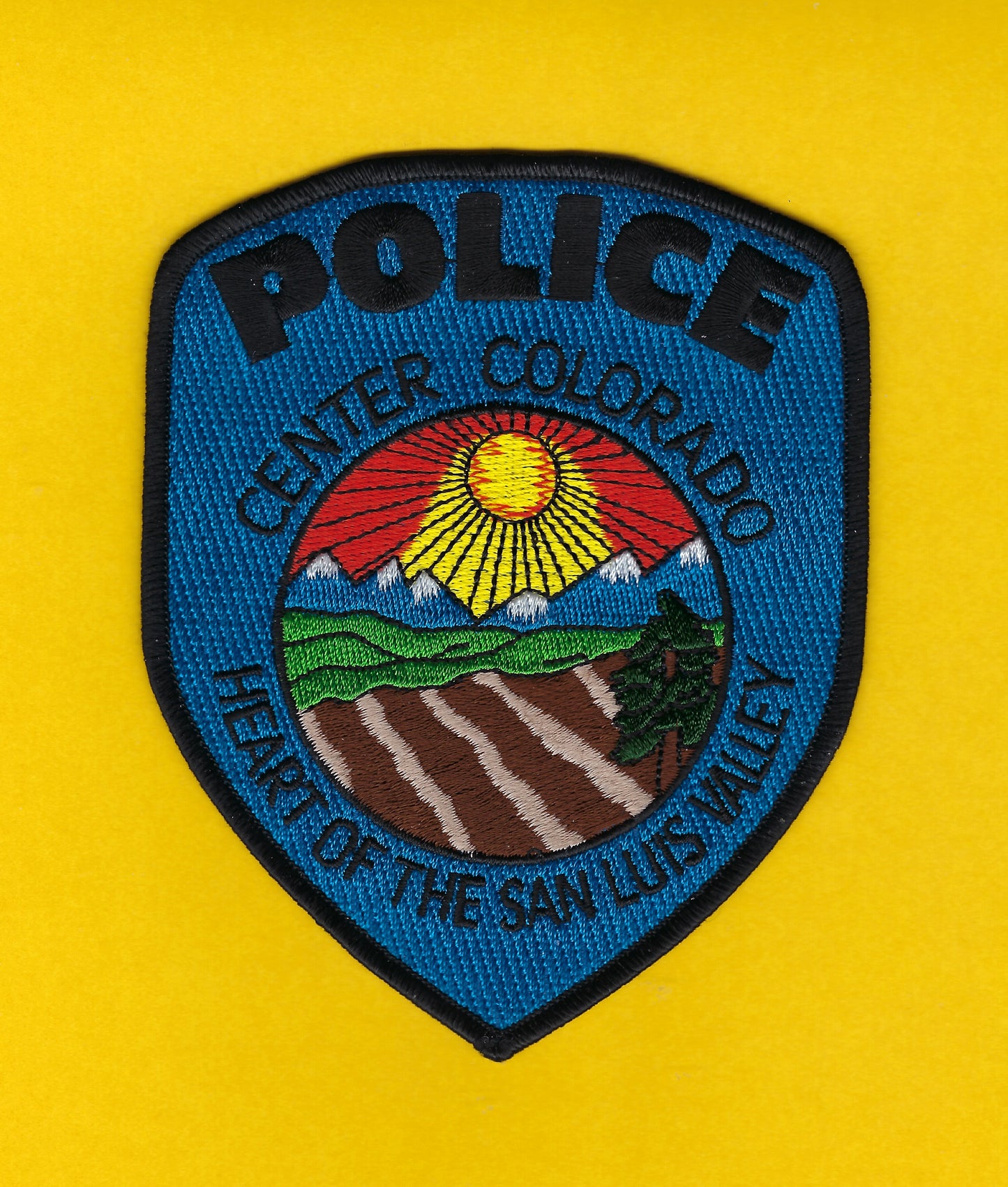CENTER,COLORADO POLICE DEPARTMENT 5-INCH EMBROIDERED PATCH BY PUBLIC SAFETY COLLECTIBLES.