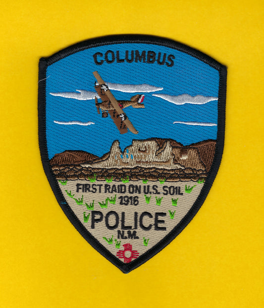 COLUMBUS, NEW MEXICO POLICE DEPARTMENT 5-INCH EMBROIDERED PATCH BY PUBLIC SAFETY COLLECTIBLES.