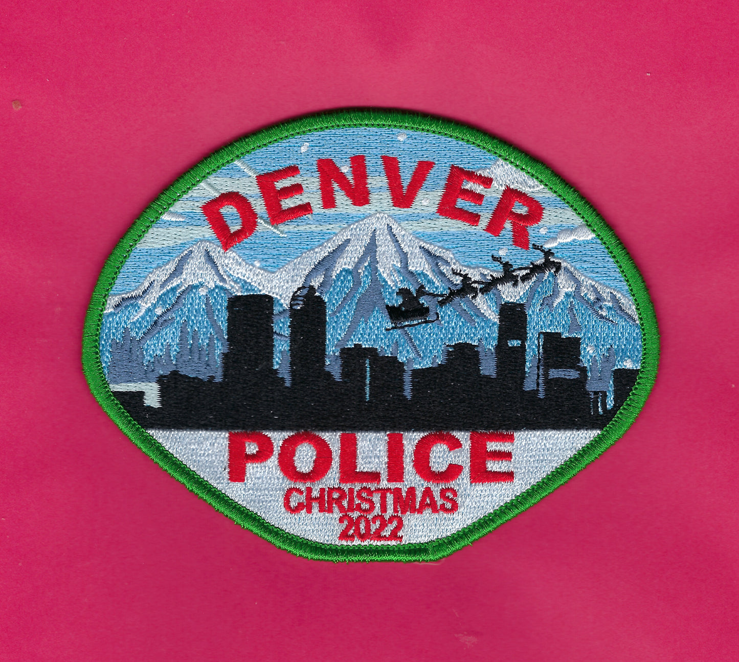 DENVER POLICE DEPARTMENT EMBROIDERED CHRISTMAS 2022 PATCH