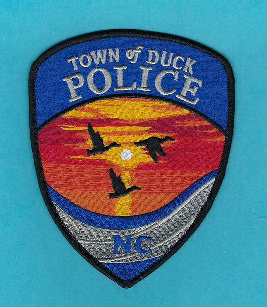 DUCK, NORTH CAROLINA POLICE DEPT EMBROIDERED PATCH BY PUBLIC SAFETY COLLECTIBLES.