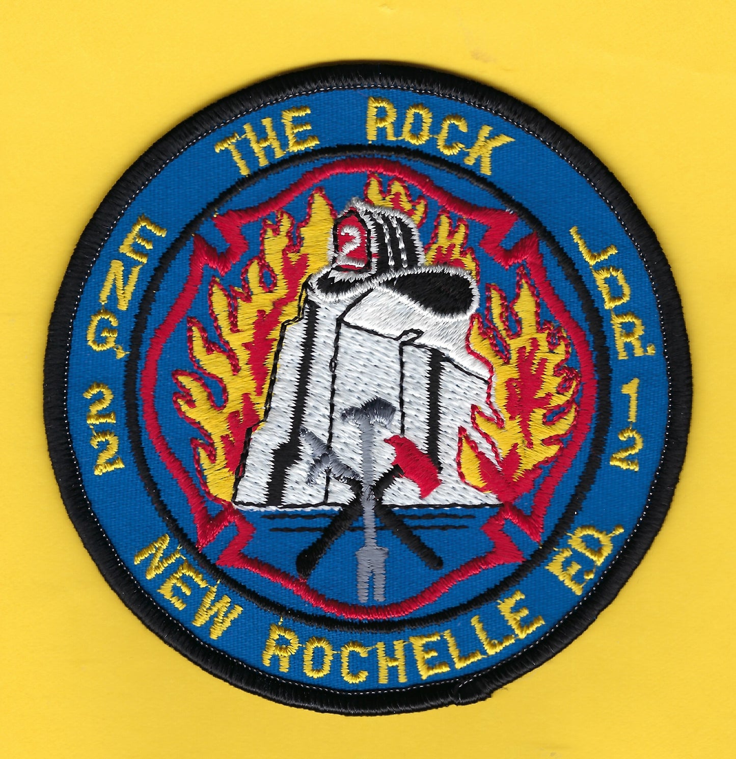 NEW ROCHELLE, NEW YORK (WESTCHESTER COUNTY) FIRE DEPARTMENT STATION 2 ( ENGINE 22 - LADDER 12 ) EMBROIDERED COMPANY PATCH BY PUBLIC SAFETY COLLECTIBLES.