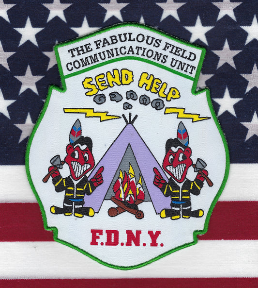 NEW YORK CITY FIRE DEPARTMENT (FDNY) 'FIELD COMMUNICATIONS UNIT' EMBROIDERED PATCH BY PUBLIC SAFETY COLLECTIBLES.
