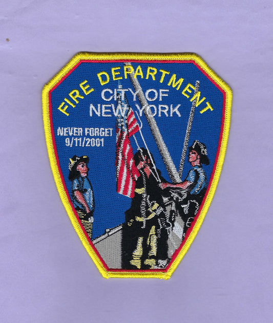 FDNY TUNNEL TO TOWERS LIMITED EDITION 9-11-01 COMMEMORATIVE PATCH BY UNDERDOG PATCH DESIGNS