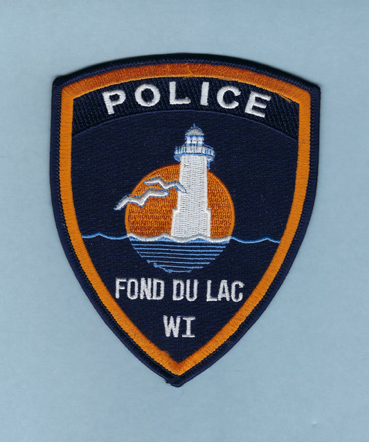 FOND DU LAC, WISCONSIN POLICE DEPARTMENT 5-INCH EMBROIDERED PATCH BY PUBLIC SAFETY COLLECTIBLES.