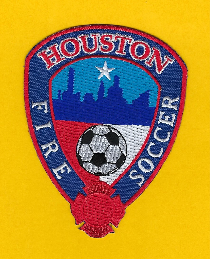 HOUSTON, TEXAS FIRE DEPT SOCCER TEAM EMBROIDERED PATCH BY PUBLIC SAFETY COLLECTIBLES.
