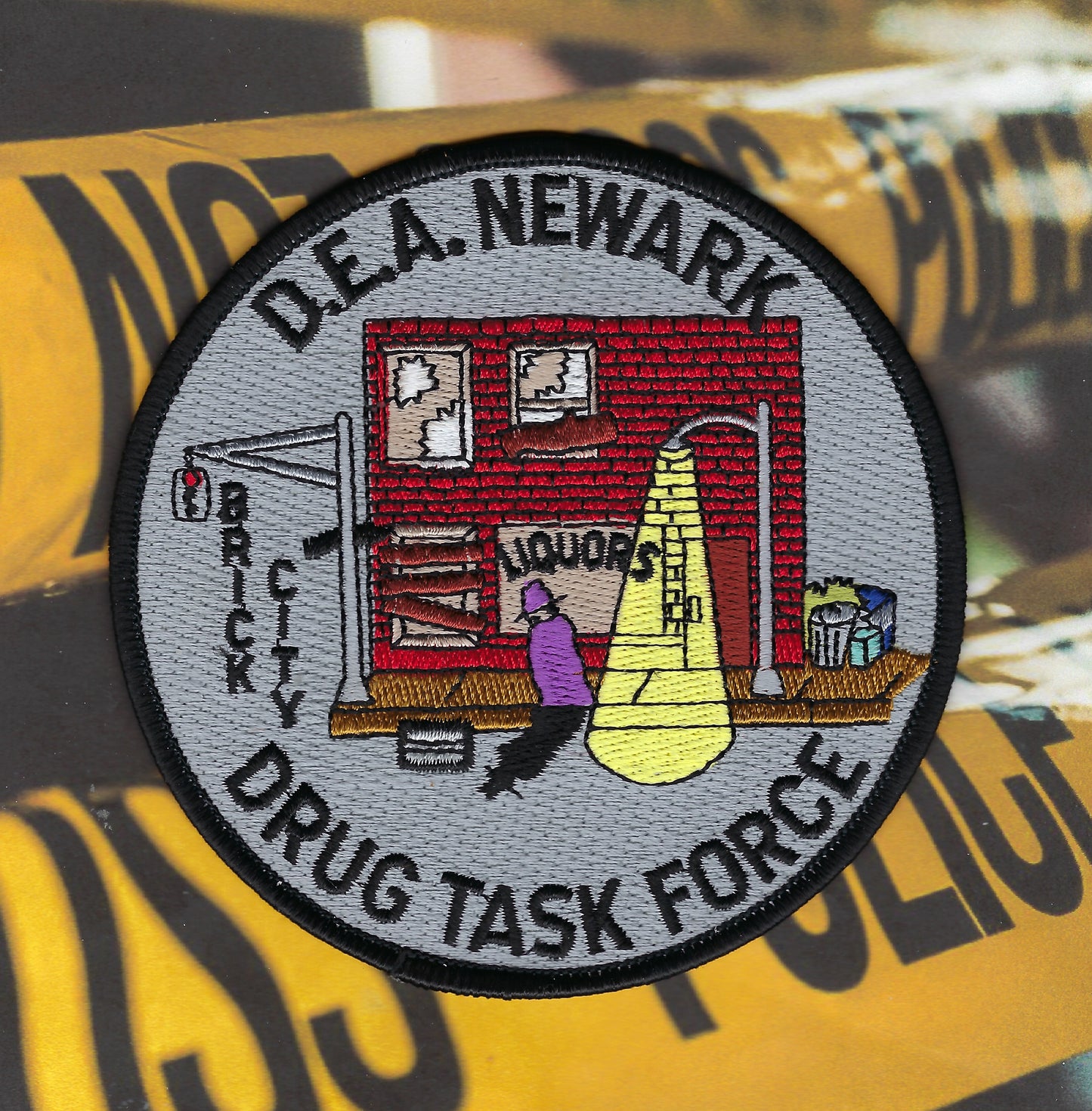 NEWARK, NEW JERSEY DEA ( DRUG ENFORCEMENT AGENCY ) DRUG TASK FORCE EMBROIDERED PATCH DESIGNED AND PRODUCED BY PUBLIC SAFETY COLLECTIBLES.