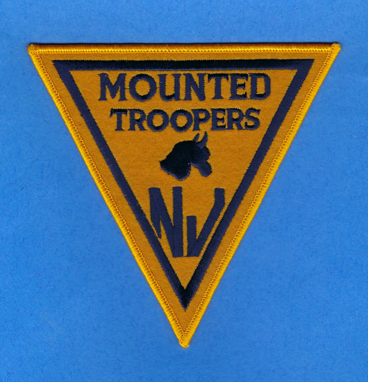 NEW JERSEY STATE POLICE (NJSP) DEPARTMENT 'MOUNTED TROOPERS' EMBROIDERED PATCH BY PUBLIC SAFETY COLLECTIBLES.