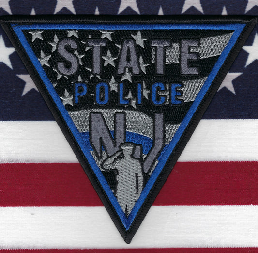 NEW JERSEY STATE POLICE (NJSP) DEPARTMENT 'POLICE WEEK' EMBROIDERED PATCH BY GHOST PATCH PRODUCTIONS.