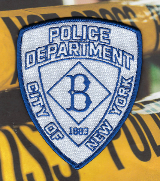 NEW YORK CITY POLICE DEPARTMENT (NYPD) 'BROOKLYN DODGERS' EMBROIDERED PATCH BY GHOST PATCH ENTERPRISES.