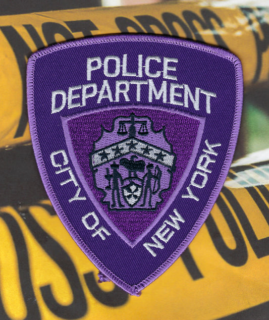 NEW YORK CITY POLICE DEPARTMENT (NYPD) 'DOMESTIC VIOLENCE' EMBROIDERED PATCH BY PUBLIC SAFETY COLLECTIBLES.