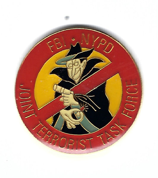 NEW YORK CITY POLICE DEPARTMENT (NYPD) '- FBI JOINT TERRORIST TASK FORCE PIN BY PUBLIC SAFETY COLLECTIBLES.
