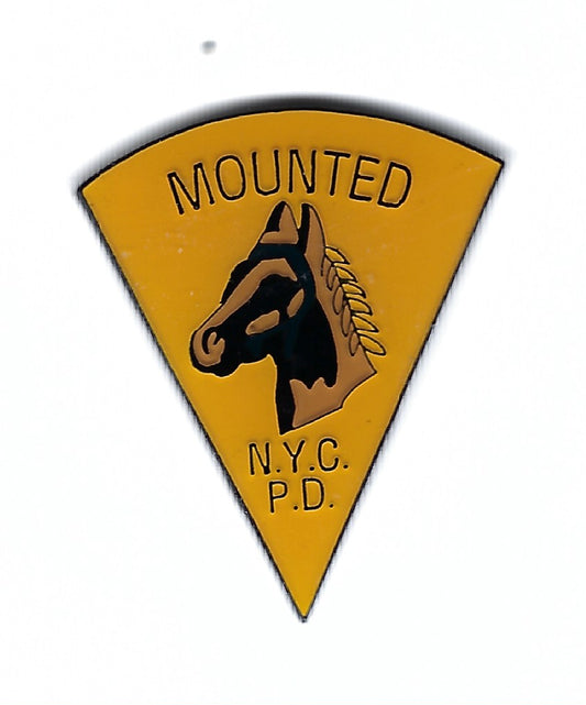 NEW YORK CITY POLICE DEPARTMENT (NYPD) 1.25 INCH 'MOUNTED UNIT' PIN BY PUBLIC SAFETY COLLECTIBLES.