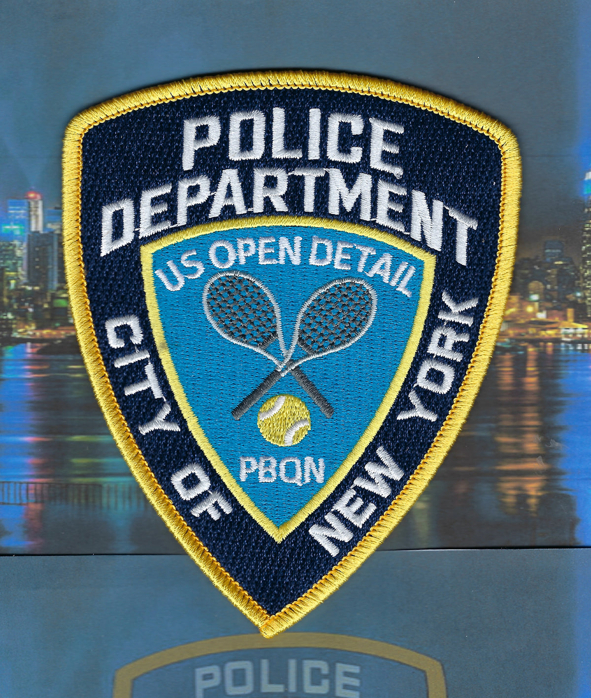 NEW YORK CITY POLICE DEPT (NYPD) 'UNITED STATES OPEN DETAIL' EMBROIDERED TRIBUTE PATCH BY PUBLIC SAFETY COLLECTIBLES.