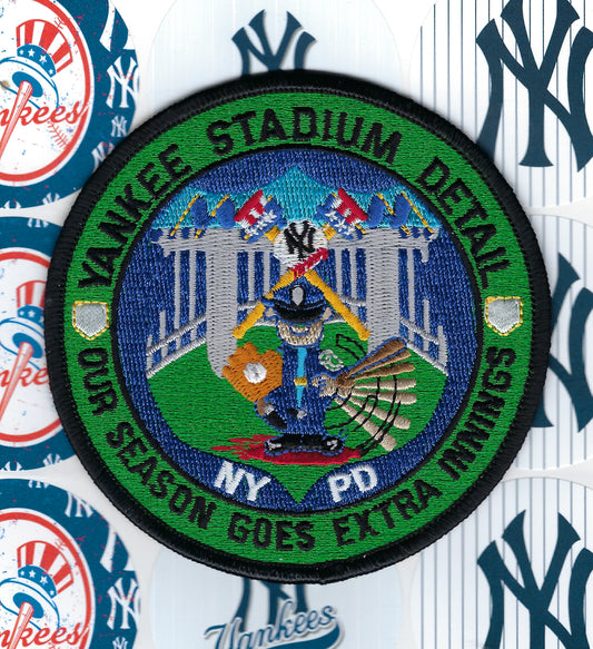 NEW YORK CITY POLICE DEPARTMENT (NYPD) NEW YORK YANKEES 'YANKEE STADIUM DETAIL' EMBROIDERED PATCH BY PUBLIC SAFETY COLLECTIBLES.