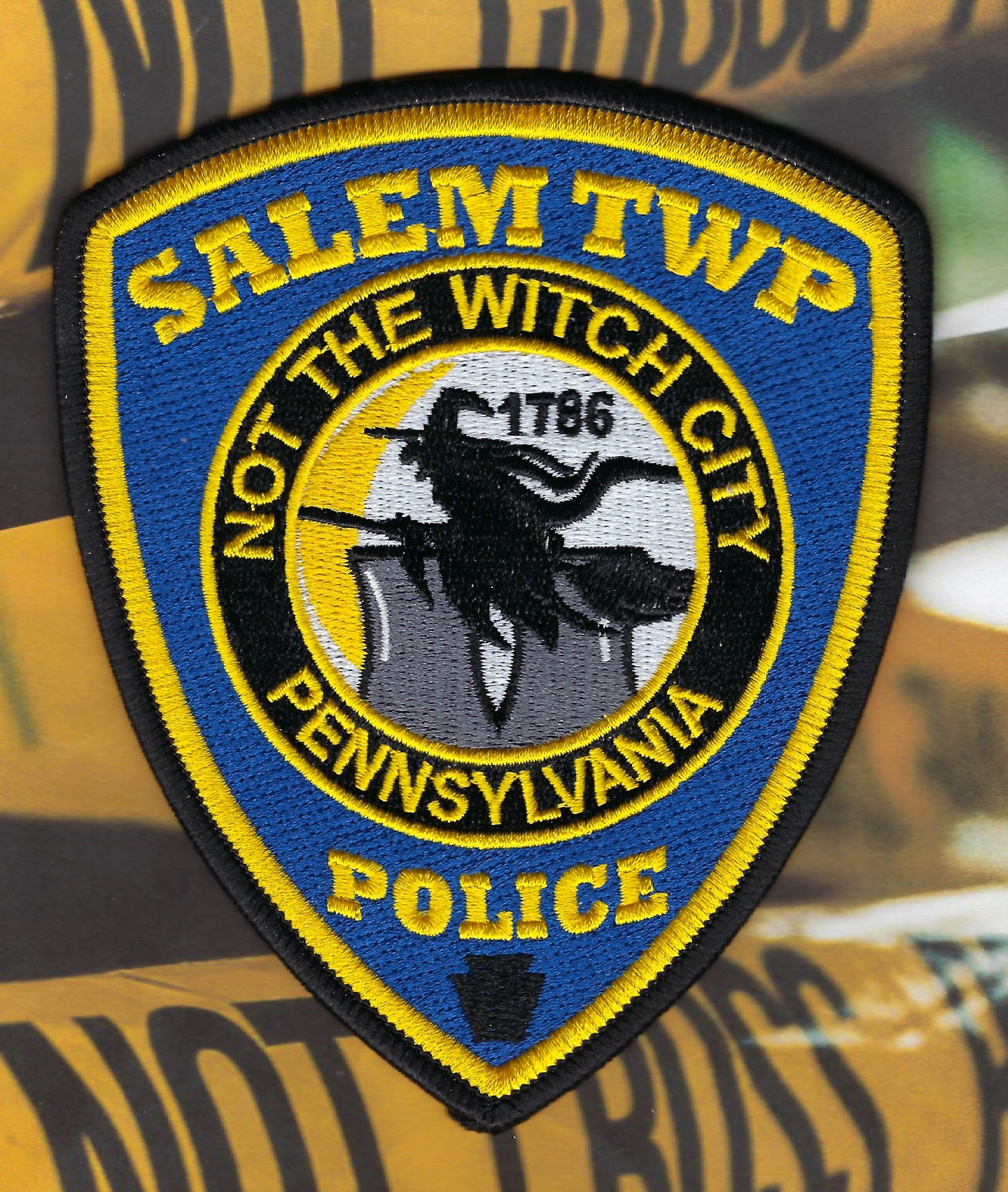 SALEM, TOWNSHIP, PENNSYLVANIA POLICE DEPARTMENT (NOT THE WITCH CITY) 'EMBROIDERED PATCH BY PUBLIC SAFETY COLLECTIBLES.