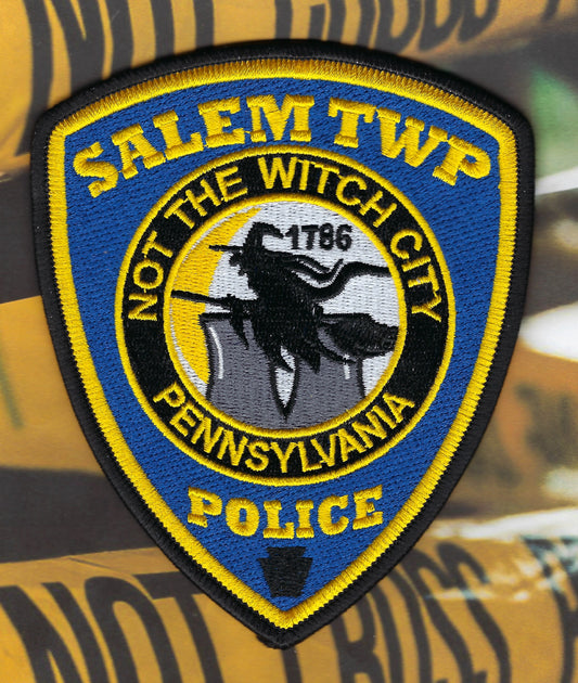 SALEM, TOWNSHIP, PENNSYLVANIA POLICE DEPARTMENT (NOT THE WITCH CITY) 'EMBROIDERED PATCH BY PUBLIC SAFETY COLLECTIBLES.