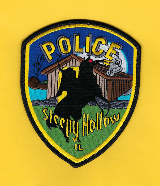 SLEEPY HOLLOW, ILLINOIS POLICE DEPARTMENT 5-INCH EMBROIDERED PATCH BY PUBLIC SAFETY COLLECTIBLES.