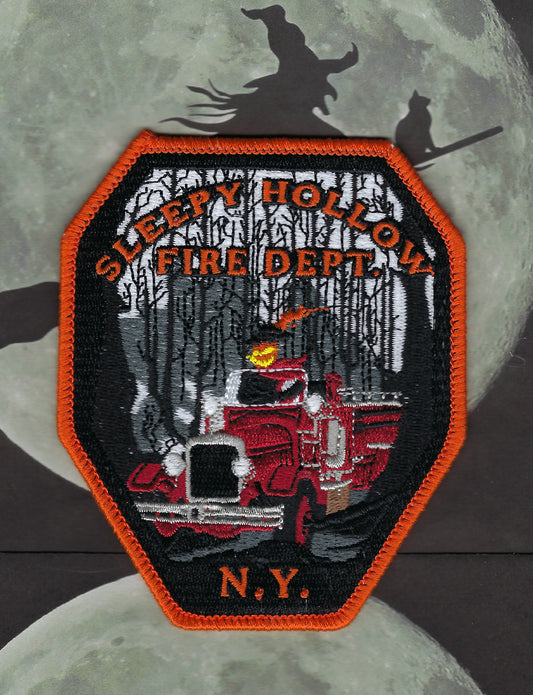 SLEEPY HOLLOW, NEW YORK FIRE DEPARTMENT 4-INCH EMBROIDERED PATCH BY PUBLIC SAFETY COLLECTIBLES.