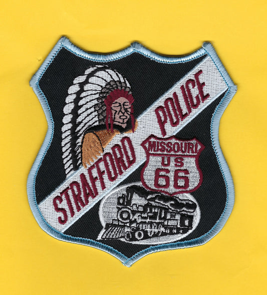 STAFFORD, MISSOURI POLICE DEPARTMENT 4.5 INCH EMBROIDERED PATCH BY PUBLIC SAFETY COLLECTIBLES.