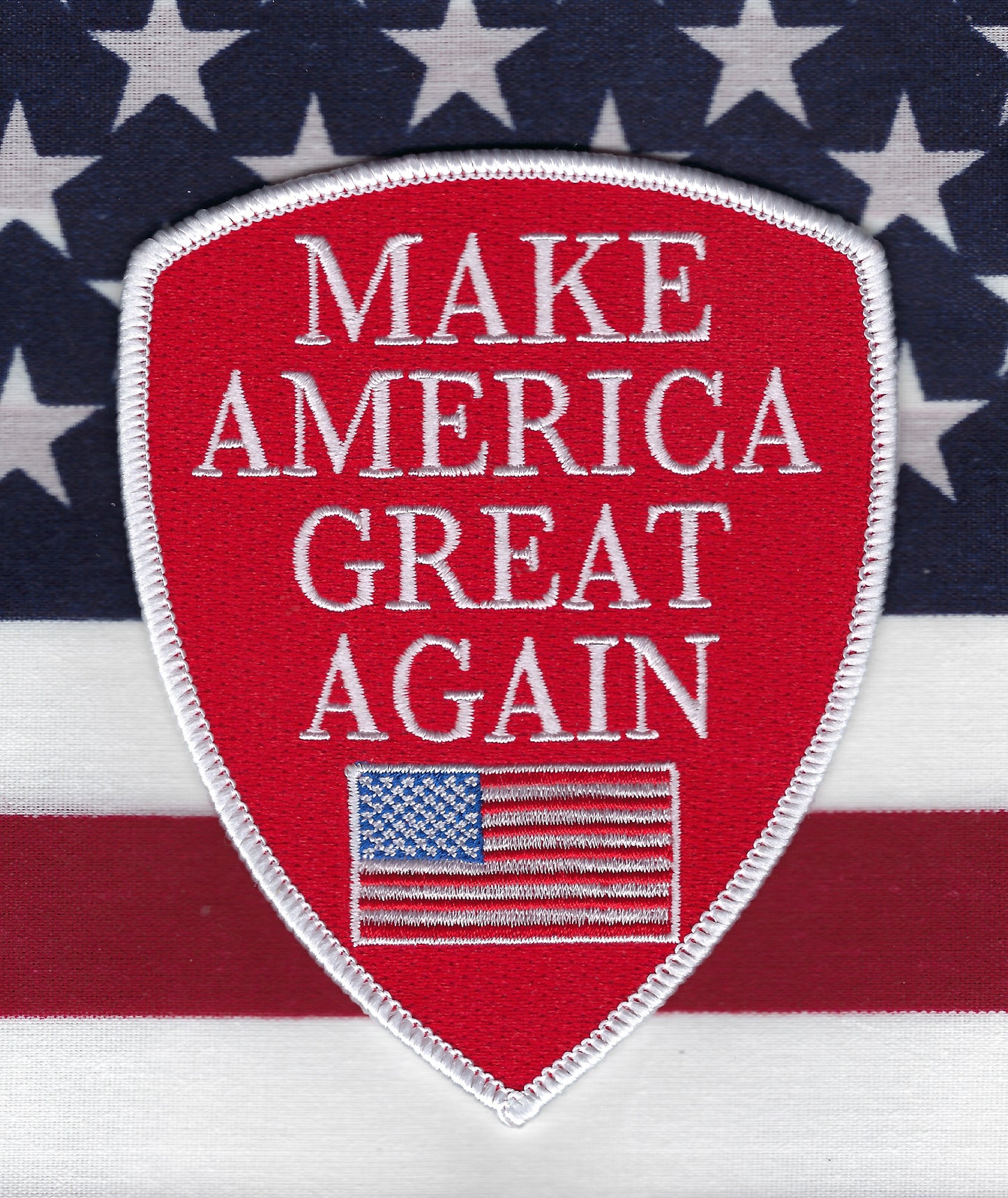 TRUMP 2024 'MAKE AMERICA GREAT AGAIN' (MAGA) 4.5 INCH EMBROIDERED PATCH BY PUBLIC SAFETY COLLECTIBLES
