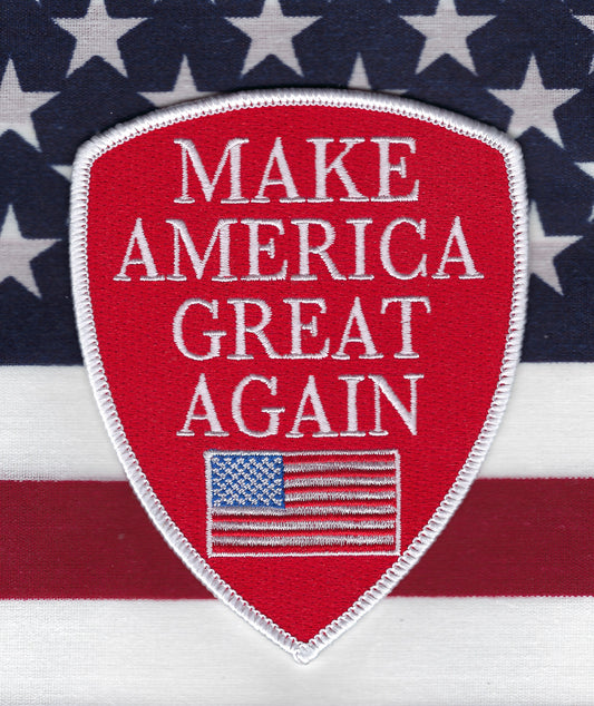 TRUMP 2024 'MAKE AMERICA GREAT AGAIN' (MAGA) 4.5 INCH EMBROIDERED PATCH BY PUBLIC SAFETY COLLECTIBLES