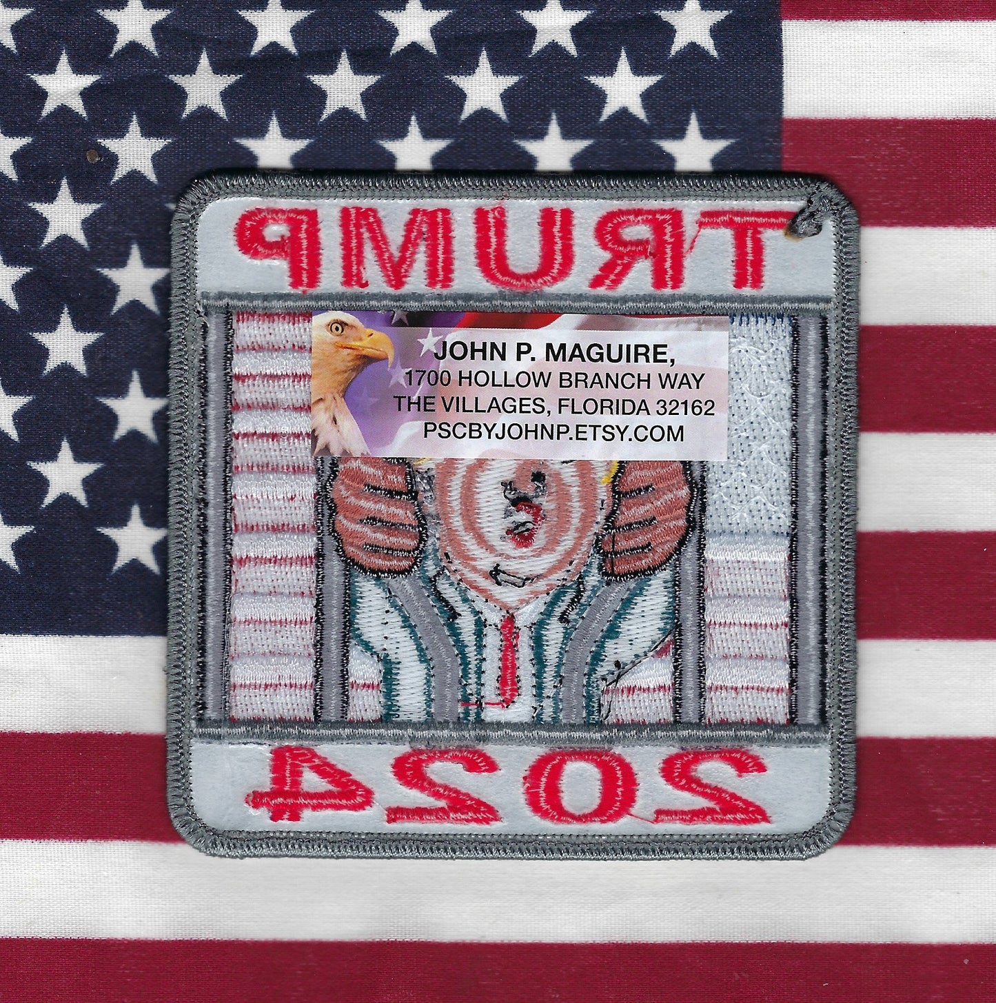 TRUMP 2024 'MAKE AMERICA GREAT AGAIN' (MAGA) 6-INCH EMBROIDERED PATCH BY PUBLIC SAFETY COLLECTIBLES